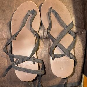 Sseko Black Strappy Sandals